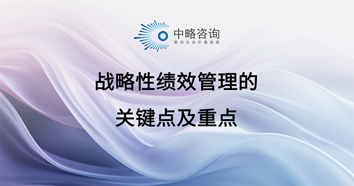 战略性绩效管理的关键点及重点